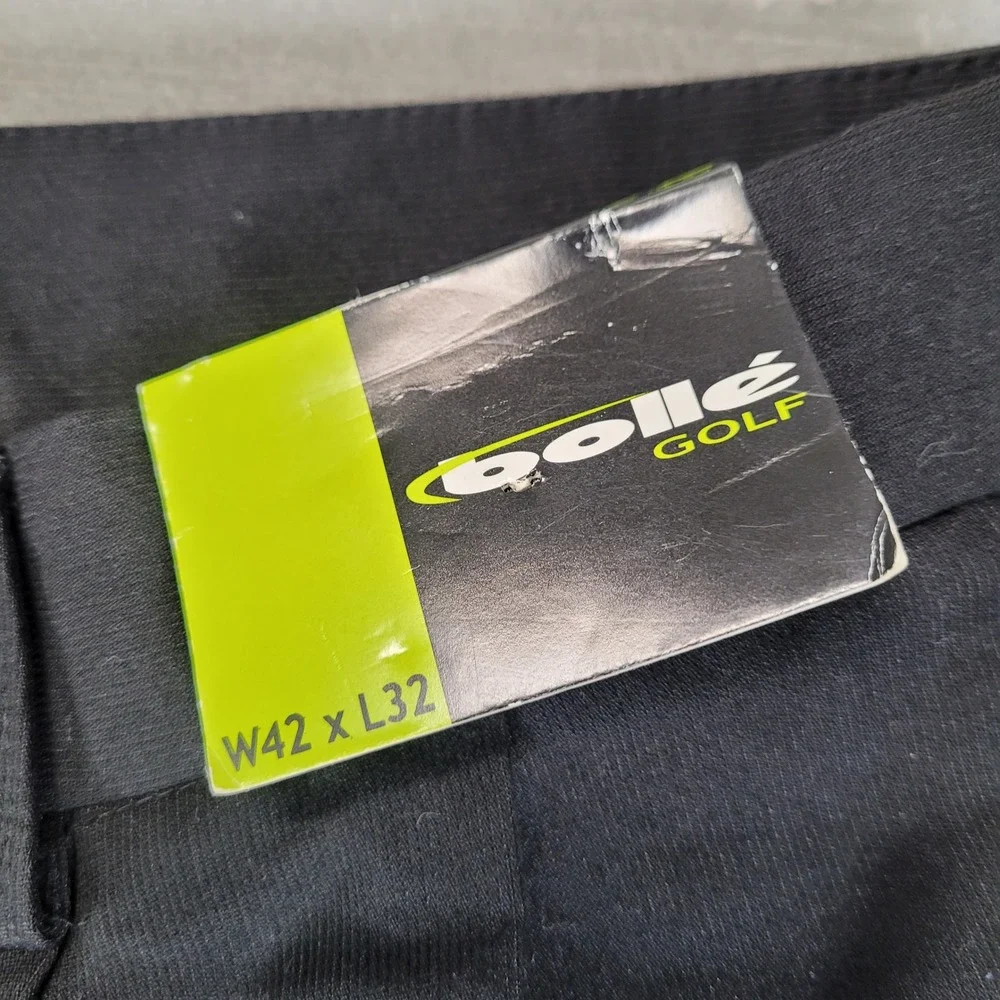 Bolle Golf Mens‎ Black Pleated Golf Pants 42x32 New